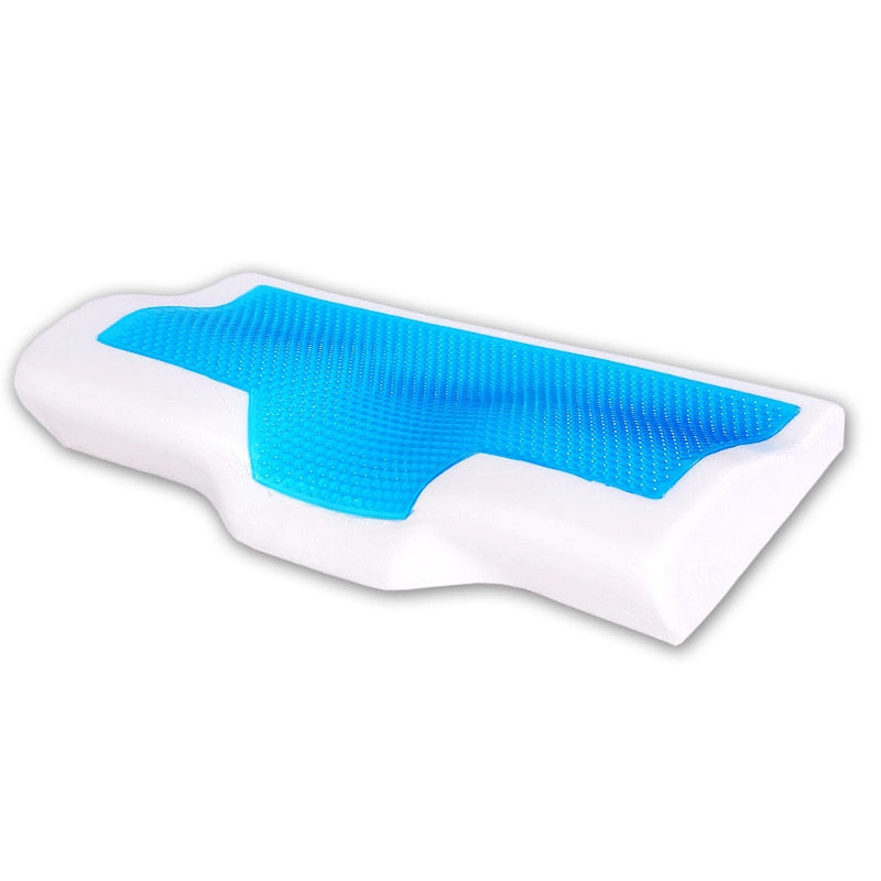 Almohada de espuma viscoelástica blanca para dormir, almohada para el dolor de cuello, almohada ortopédica, masaje, protección Cervical para almohadas de dormitorio