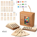 Montessori Tracing Board Holzspielzeug für Mädchen Jungen Doppelseitige Groß- und Kleinbuchstaben Nummer Lernspiel Spielzeugprodukt