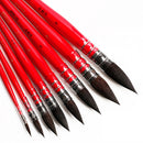 Professional Watercolor Paint Brush Handmade Squirrel Nylon Hair Pointed Painting Brush Set for Watercolor Painting Art Supplies