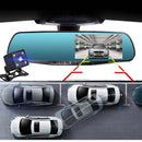 4,3-Zoll-Rückspiegel-Auto-DVR-Kamera HD 1080P-Autospiegel-Videorecorder mit Rückfahrkamera-Auto-Bildschirm-Spiegel-Dash-Kamera