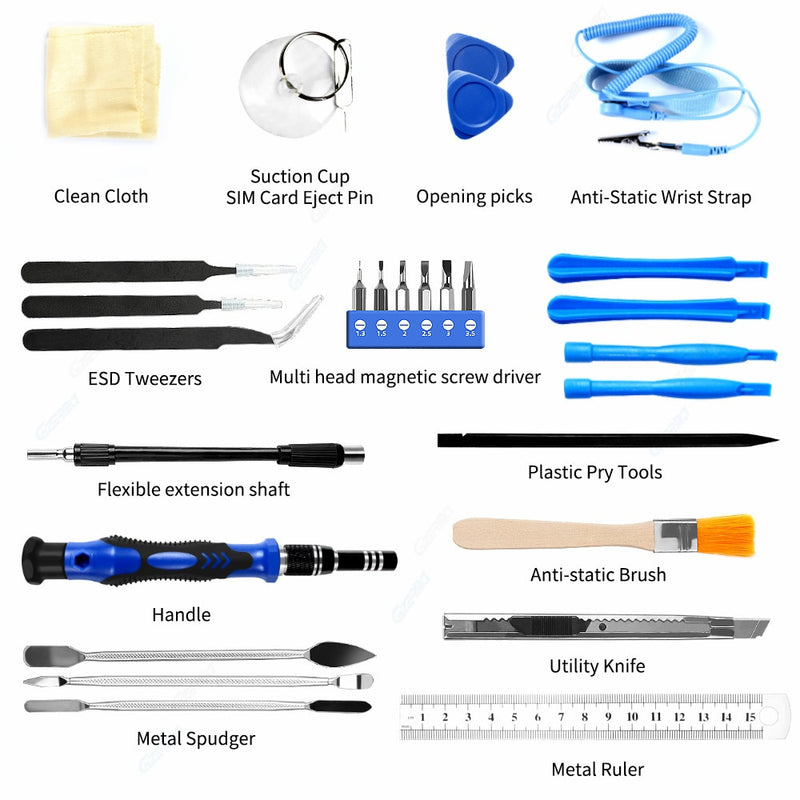 Professional Cell Phones Repair Tool Sets 80 in 1 Precision Screwdriver Kit For iPhone iPad Samsung Laptop Smartphones Repair