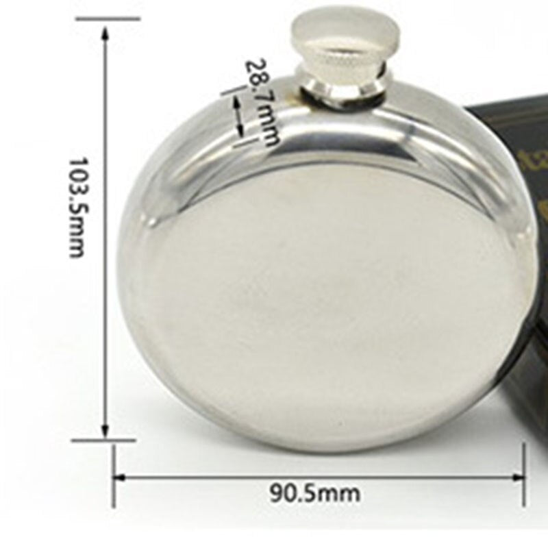 Alcool Alcohol Bottle Set Round Wine Pot Wisky Flagon 5oz Stainless Portable Liquor Hip Flask with Funnel 2 Cups Groomsmen Gift