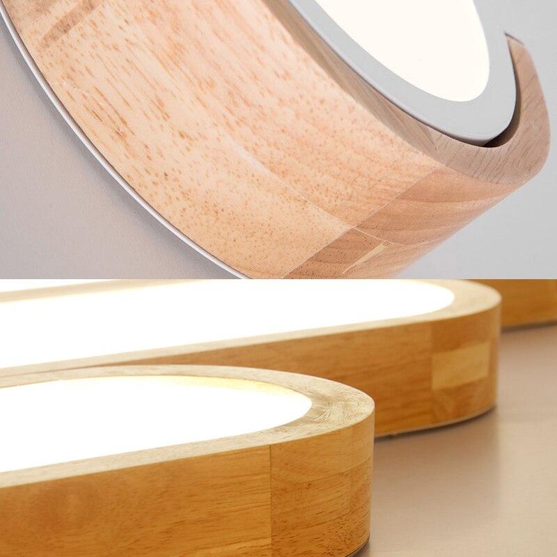 New Remote Control Minimalist Ceiling Lights Wooden Decorative Ceiling Lamps Panels For Living Room Bedroom Corridor Luminaire
