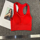 Nahtloser Fitness-Frauen-Yoga-Anzug, hochdehnbar, Workout-Sport-Set, gepolsterter Sport-BH, hohe Taille, Sport-Leggings, Fitnessstudio