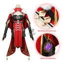 ROLECOS Genshin Impact Beidou Cosplay Costume Beidou Cosplay Costume Women Black Red Costume Halloween Dress Cloak Full Set