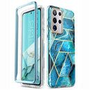 Für Samsung Galaxy S21 Ultra Case 6.8" (2021) I-BLASON Cosmo Ganzkörper Glitter Marble Cover OHNE integrierten Displayschutz