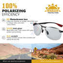 LIOUMO Marke Randlose Photochrome Sonnenbrille Herren Polarisierte Chamäleon Brille Damen Fahrbrille Sonnenbrille zonnebril heren