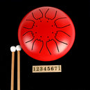 Mini 8-Ton Steel Tongue Drum 6 Zoll Tongue Drum C Key Hand Pan Drum mit Drum Mallets Tragetasche