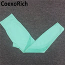 Conjunto de Yoga para mujer, ropa de gimnasio, traje deportivo, Top corto de manga larga calado sin costuras, mallas de entrenamiento de cintura alta, ropa deportiva