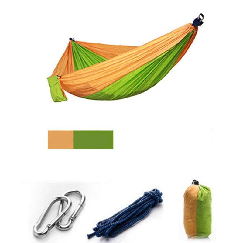 Camping-/Garten-Hängematte mit Moskitonetz, Gartenmöbel, 1–2 Personen, tragbar, Hängebett, Stärke, Fallschirm, Stoff, Schlafschaukel