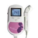 CONTEC Fetaler Doppler-Herzschlagmonitor mit Hintergrundbeleuchtung, LCD, rosa Farbe, mit 2 MHz, 3 MHz, 8 MHz Sonde, Baby-Herzschlagmonitor-Sonde