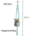 Handgefertigter Makramee-Pflanzenaufhänger, Topfschale/Topfaufhänger, Topfschale für Wanddekoration, Hof/Gartentopfschale für Pflanzen