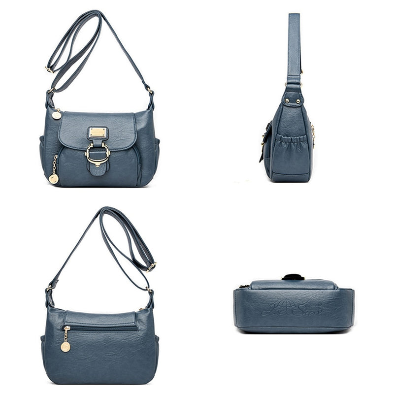 Damen-Luxusmarken-Handtaschen Sac A Main Umhängetaschen für Frauen 2022 Leder-Umhängetaschen Female Messenger Bag Soft Flap Bag