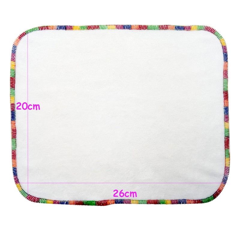 Pororo, toallita lavable de bambú para bebé, toallas para bebé, toalla para la cara, pañuelo, baño, alimentación, toallita, paños para eructar, 10 Uds.