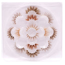 Xinemilin BLONDE 3D mink pestañas postizas al por mayor natural individual marrón pestañas postizas maquillaje 15 25mm suministros de extensión de pestañas