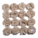 240 STÜCKE 5,5 cm 2 "Perlen Cluster Strass Mitte Chiffon Haar Blume Hand Nähen Blume Boutique Für Baby Stirnbänder