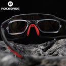 ROCKBROS Polarisierte Photochrome Fahrradbrille Fahrradbrille Outdoor Sports MTB Fahrrad Sonnenbrille Brille Brillen Myopie Rahmen