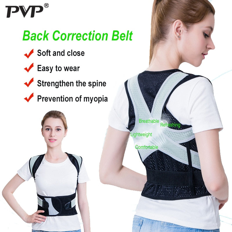 Back Shoulder Support Belt Posture Corrector for Adult Children Back Straightener Braces Lumbar Support Straight Shoulder Tights