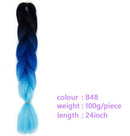 Black Star Hair Ombre Jumbo Braiding Hair Extensions 24 Inch Twist Braids Synthetic Hair Fiber for Twist Braiding for Women