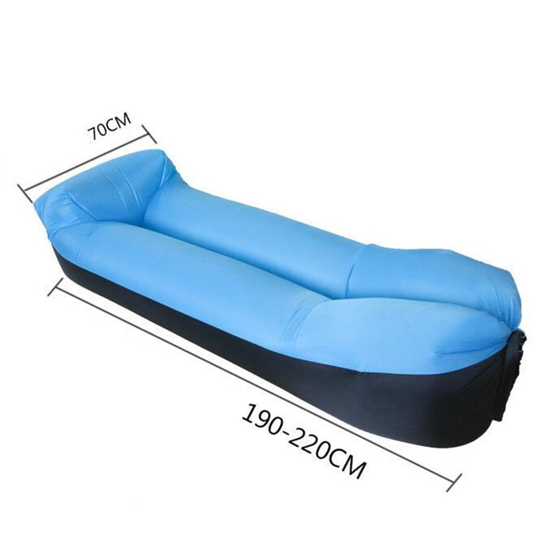 Im Freien schnelles aufblasbares Luft-Sofa-Bett-Qualitäts-Schlafsack-aufblasbarer Airbag-fauler Beutel-Strand-Sofa