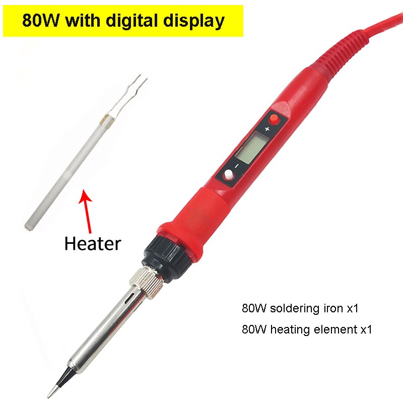 60W/80W Electric soldering iron temperature adjustable 220V 110V LCD Digital Display Welding Solder iron rework station Tools