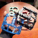 Neue CNC-Aluminiumlegierung versiegelt 3 Lager Anti-Rutsch-Fahrradpedale Flachfuß Ultraleicht Mountainbike Pedale MTB Fahrradteile