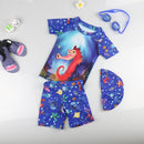Kinder Bademode Baby Badeanzug 3 Stück Hai Dinosaurier Niedlich Kurzarm Badeanzüge für Jungen Kleinkinder Kinder Strandkleidung