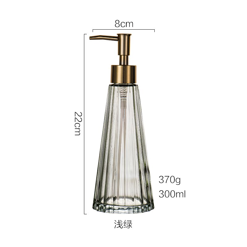 WHYOU 1piece Glass Bottle Hand Washing Liquid Emulsion Soap Dispenser Retro Bottle Bathroom Decoration Accessories