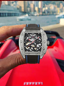 2020 nuevo AILANG automático mecánico hombres militar lujo marca negocio ahuecado impermeable caballeros relojes correa de goma