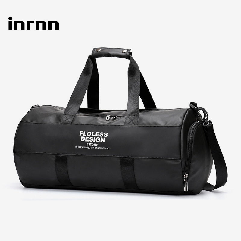 Bolsa de lona de viaje multifunción inrnn, bolso impermeable de gran capacidad para hombre, bolsa de gimnasio para deportes al aire libre, bolsa de equipaje de moda
