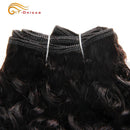 6Pcs/Lot Peruvian Curly Bundles Jerry Curl Double Drawn Human Hair Remy Funmi Hair T1B 30 99J Colored Hair Extension Htonicca