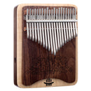 NEU Kalimba 17/21 Key Black Walnut Curly Figure Tastatur Daumenklavier Fase Calimba Musikinstrumente Tasteninstrumente
