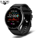 LIGE 2022 Neue Smart Watch Männer Voller Touchscreen Sport Fitness Uhr IP67 Wasserdicht Bluetooth Für Android ios Smartwatch Männer + Box