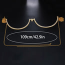 Stonefans moda mariposa pecho soporte sujetador cadena arnés para mujeres Sexy Bikini strass pecho cadena collar cuerpo joyería