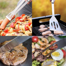 Edelstahl BBQ Tools Set Pfannenwender Gabel Zange Messer Bürste Spieße Barbecue Grill Utensil Camping Outdoor Cooking Tool Set