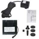 Solar Wasserbrunnenpumpe 7V Brushless Motor Solarbetriebene Wasserpumpe für Gartenpool Vogeltränke Solardekoration Outdoor 40%