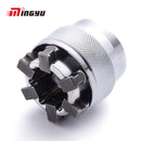 1 STÜCK 3/8 Zoll Antrieb 10–19 mm verstellbarer Sechskant-Universal-Steckschlüssel Drehmomentratsche Steckschlüssel-Adapter Schraubenschlüssel-Kopf Spannhülse Reparaturwerkzeug