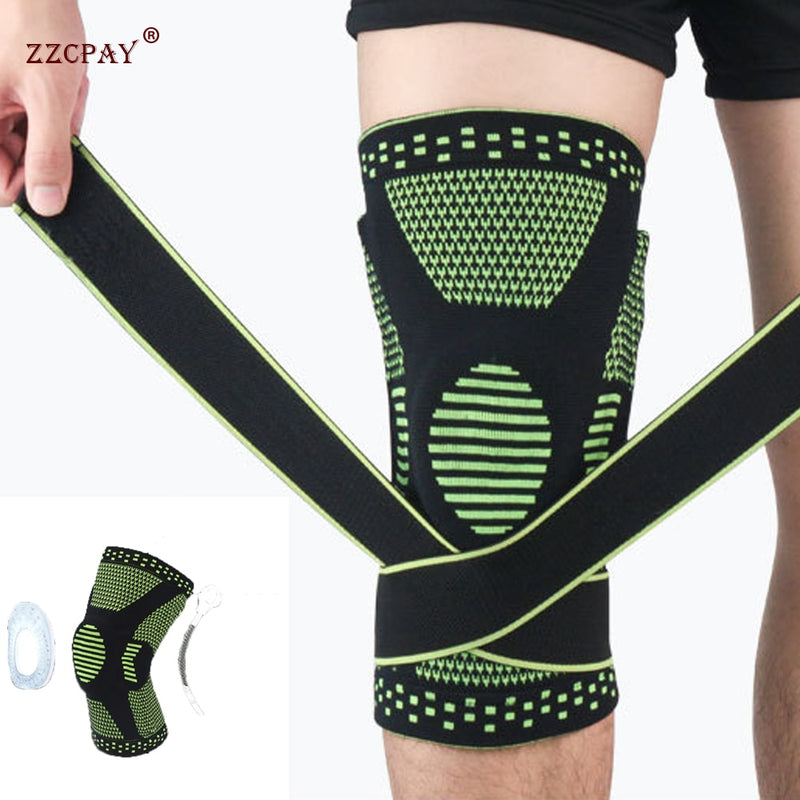 1 STÜCKE Knieschoner Kompression Fitness Knieschoner Laufen Basketball Kniestütze Sport Brace Sleeve Volleyball Patella Protect Guard