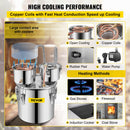 VEVOR 12L 20L 30L Alcohol Brewing Distiller DIY Moonshine Apparatus Stainless Steel Still Whisky Beer Wine Brandy Home Appliance
