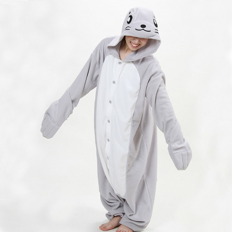 Sanderala Unisex Animal adulto blanco pollo Onesies pijama Sete pijama Cosplsy disfraces lindo acogedor ropa de dormir hombre y mujer ropa de casa