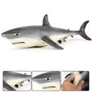 Oenux Large Size Sea Life Animals Weicher Weißer Hai Big Shark Actionfiguren Modell Lebensechtes Lernspielzeug Für Kinder Geschenk