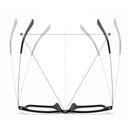 YIMARUILI Ultraleichte, quadratische, reine Titan-Myopie-Brille für Damen, blaues Licht, das optisches Brillengestell für Herren blockiert, 9822