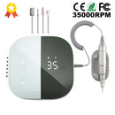 Neue 35000 U / min elektrische Nagelbohrmaschine elektrische Nagelfeile LED-Anzeige Nagelwerkzeuge Maniküremaschine Nagelbohrer Polierer