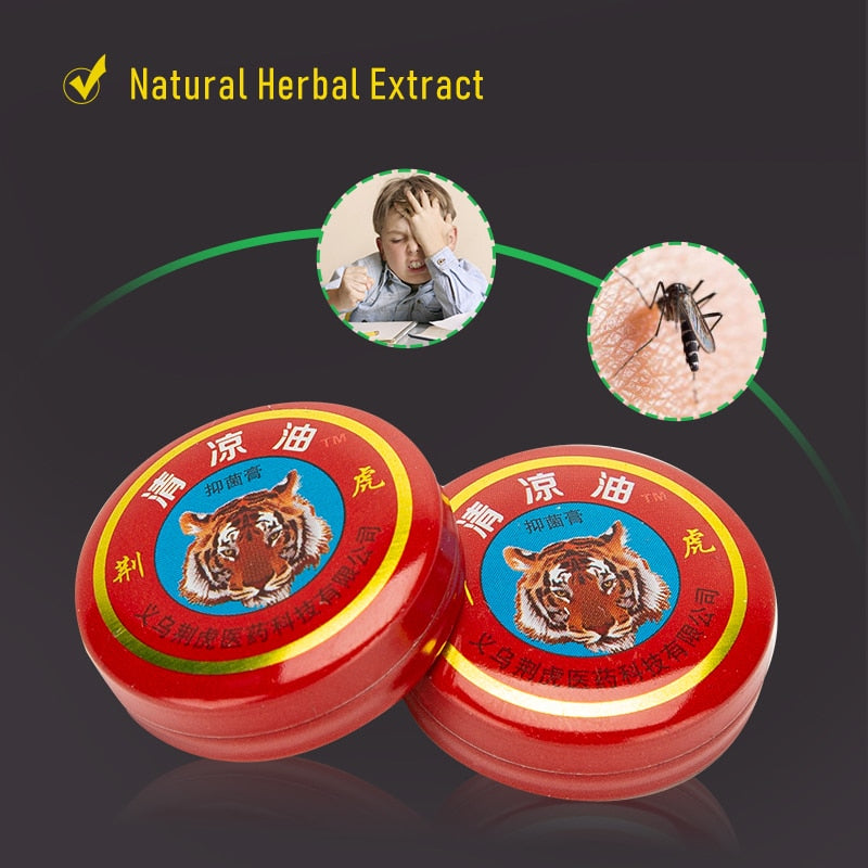 3pcs Tiger Balm Pain Relief Ointment Relieve Joint Pain Headache Stomachache Dizziness Heat Stroke Insect Stings Herbal Oil A625