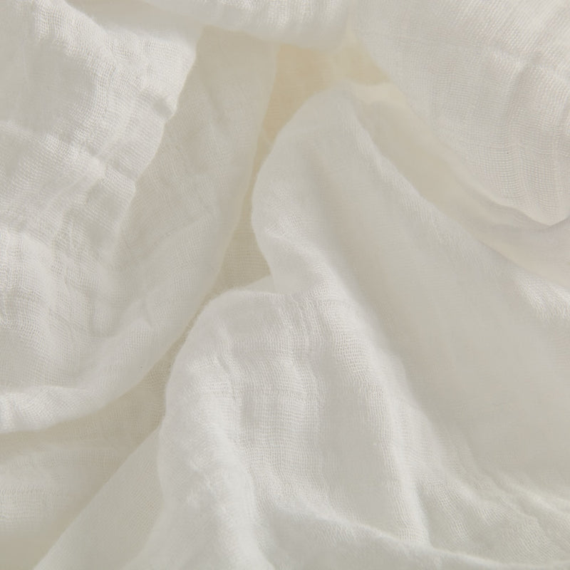 Kangobaby Plain White Super Soft Breathable Baby Muslin Photographic Background Blanket