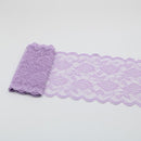 Cinta de encaje elástica de 2 yardas, adorno de flores, bordado de 150MM de ancho, adornos de tela de encaje africano para vestido de boda, manualidades de costura Diy