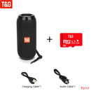 T&amp;G TG117 Portable Bluetooth Speaker Wireless Bass Column Waterproof Outdoor Music Vibro Speakers TF Card Subwoofer Loudspeaker