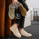 Fashion Men Shoes Genuine Leather Loafers Breathable  lace up comfortable Oxfords Casual Shoes Men Sneakers shoes Bigger Size 46