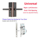 YOHEEN Wifi Elektronisches Smart-Türschloss mit Tuya-App, biometrischem Fingerabdruck-Sicherheitsschloss, Passwort-RFID-Karte