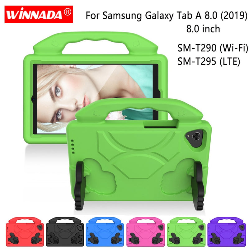 For Samsung SM-T290 case 8.0 inch T290 T295 EVA shockproof tablet Stand Coque Cover for Samsung Galaxy Tab A (2019) 8.0&quot; SM-T295